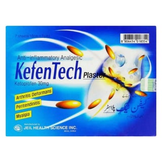 KefenTech Anti-Inflammatory Analgesic Plaster, Pack of 7's
