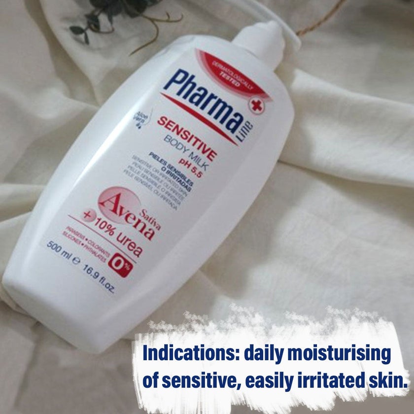 PharmaLine Sensitive Body Milk 500ml
