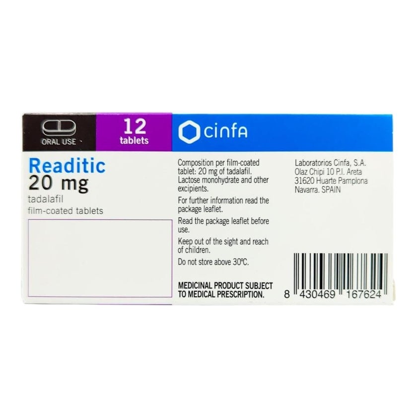 Readitic 20m Film Coated Tablets, Pack of 12's