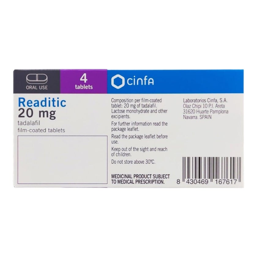 Readitic 20mg Film Coated Tablets, Pack of 4's