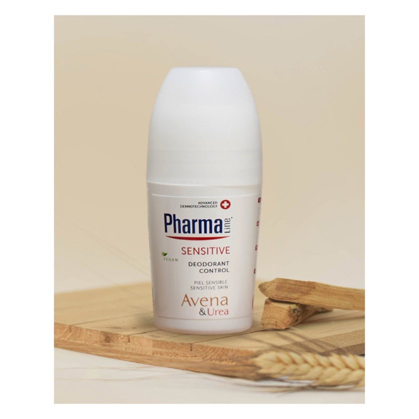PharmaLine Sensitive Avena & Urea Deodorant Roll On 50ml