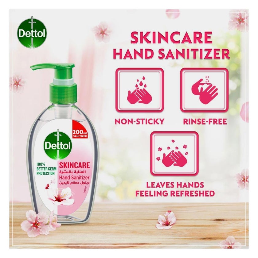Dettol Skincare Antibacterial Hand Sanitizer 200ml