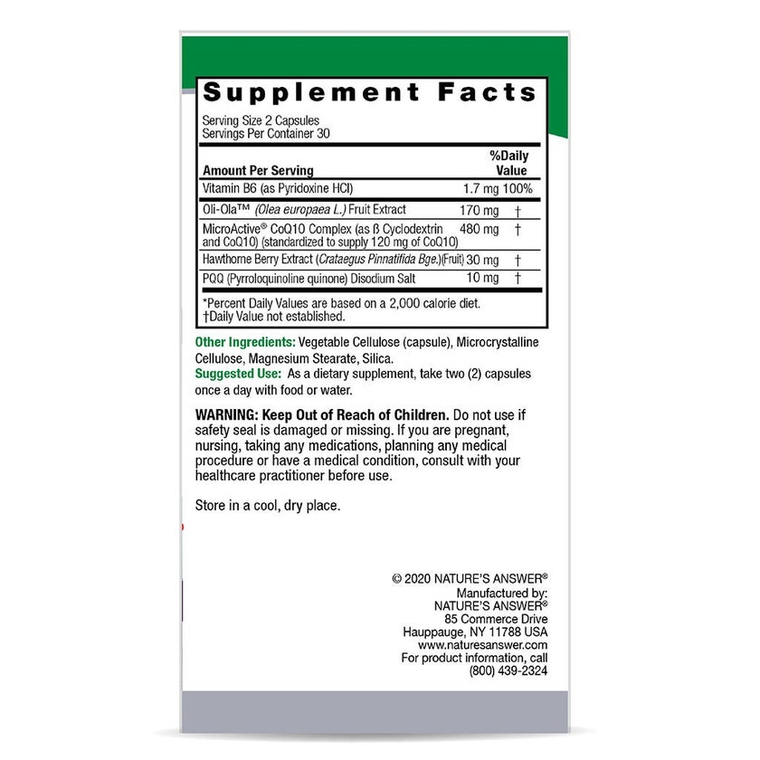 Nature's Answer Cardimax Vegetarian Capsules For Healthy Heart, Pack of 60's