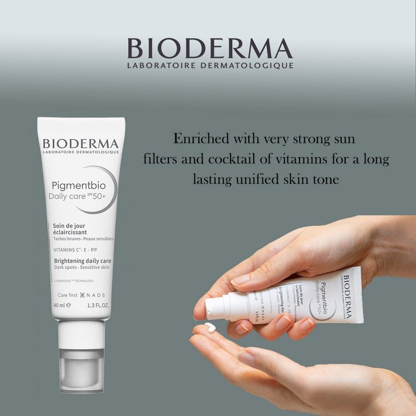 Bioderma Pigmentbio SPF50+ Dark Spot Brightening Daily Care Cream For Sensitive Skin 40ml