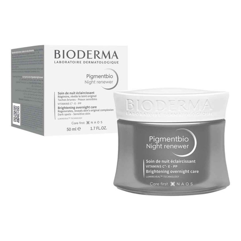 Bioderma Pigmentbio Night Renewer Brightening Overnight Skin Cream For Hyperpigmented Skin 50ml