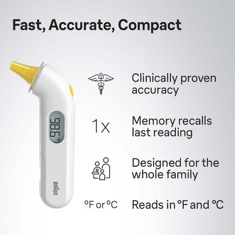 Braun Thermoscan 3 Ear Thermometer IRT3030