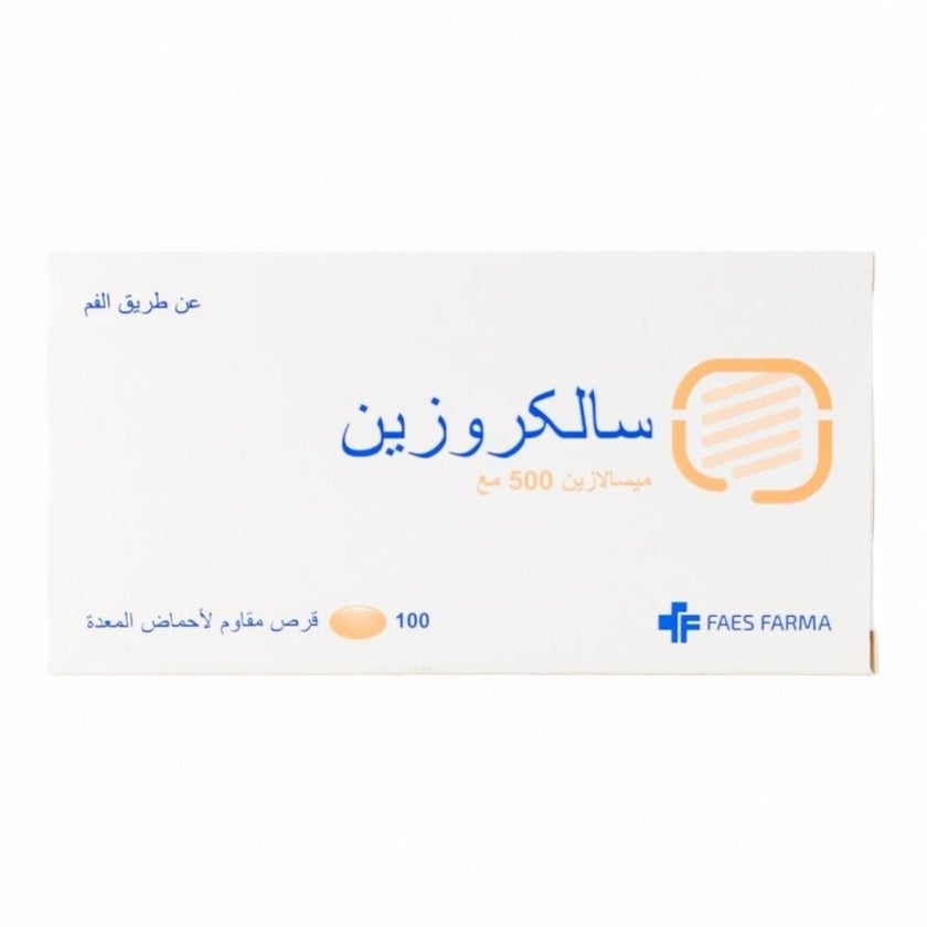 Salcrozine 500mg Gastro-Resistant - 100 Tablets