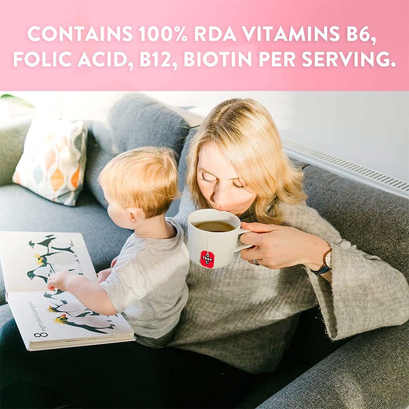 Vitabiotics Tea+ Energy Vitamin Tea Bags For Energy Support, Pack of 14's