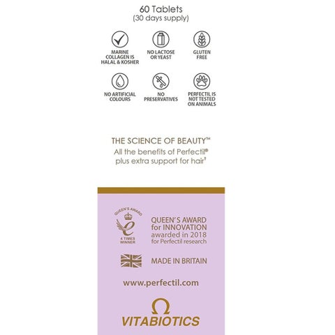 Vitabiotics Perfectil Extra Support Tablets, Pack of 60’s