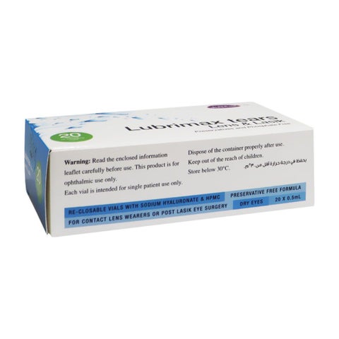 Lubrimax Tears Unit Dose Vials 0.5ml, Pack of 20's