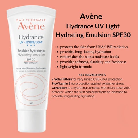 Avene Hydrance Optimal SPF30 Light Hydrating Emulsion 40ml