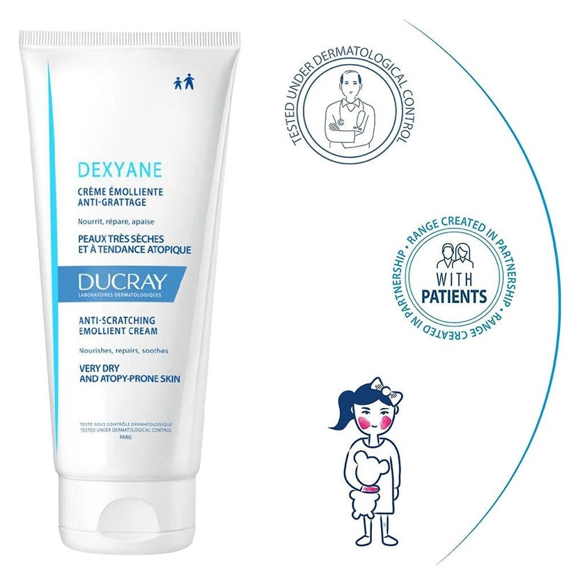 Ducray Dexyane Anti-Scratching Emollient Cream 200ml