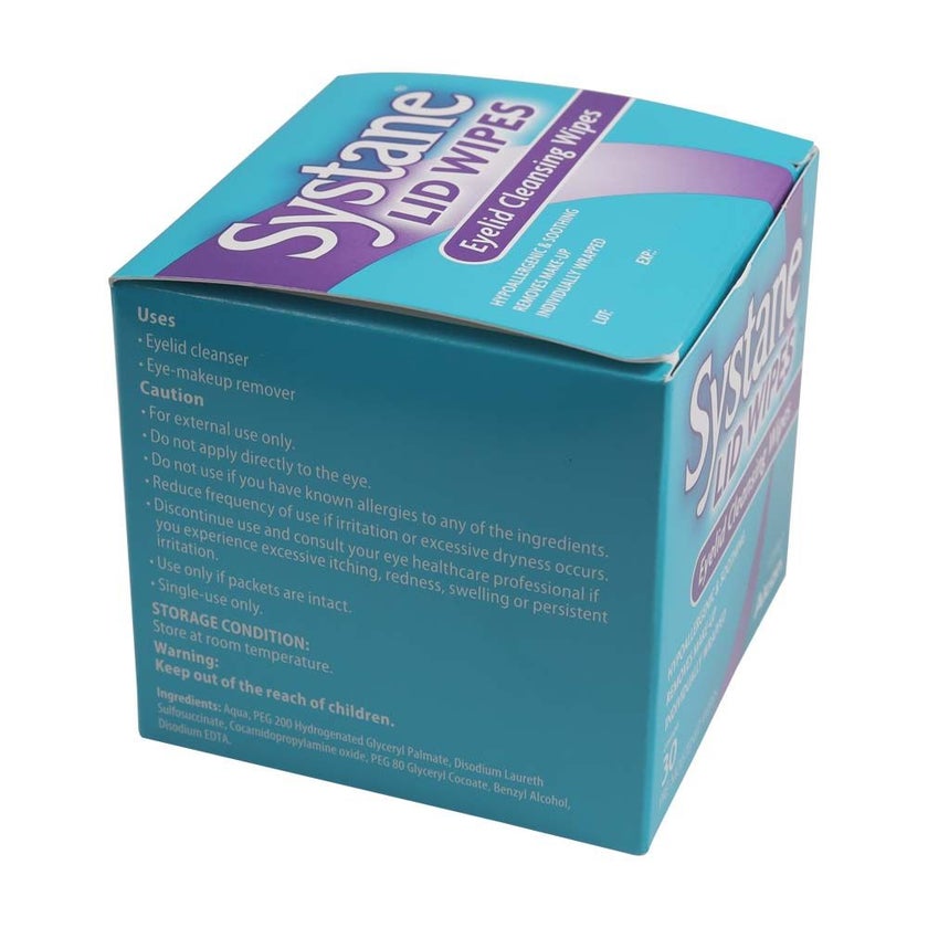 Systane Eyelid Cleansing Wipes, Pack of 30's
