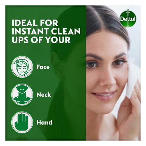 Dettol Skincare Anti-Bacterial Wipes, Pack of 10's