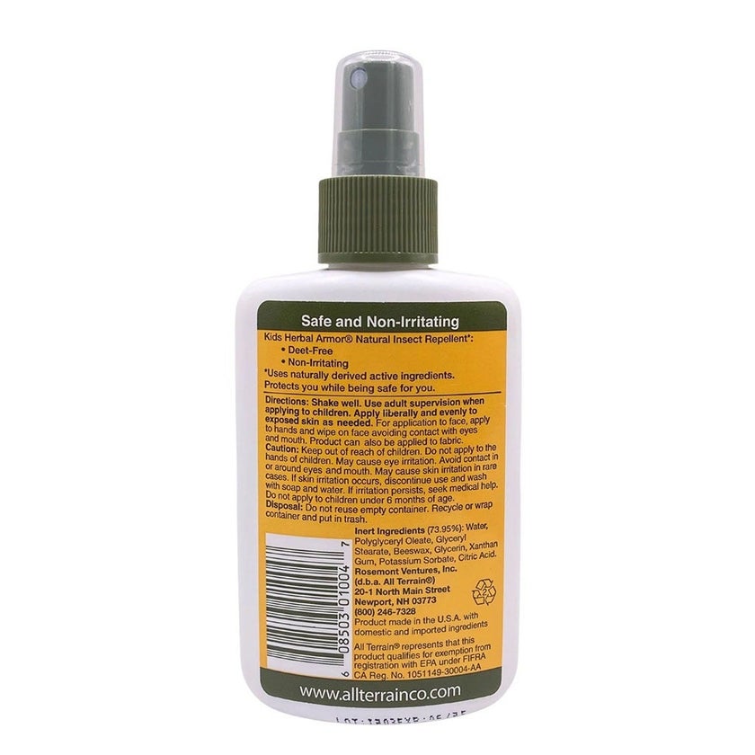 All Terrain Herbal Armor DEET Free Natural Kids Insect Repellant Spray 120ml