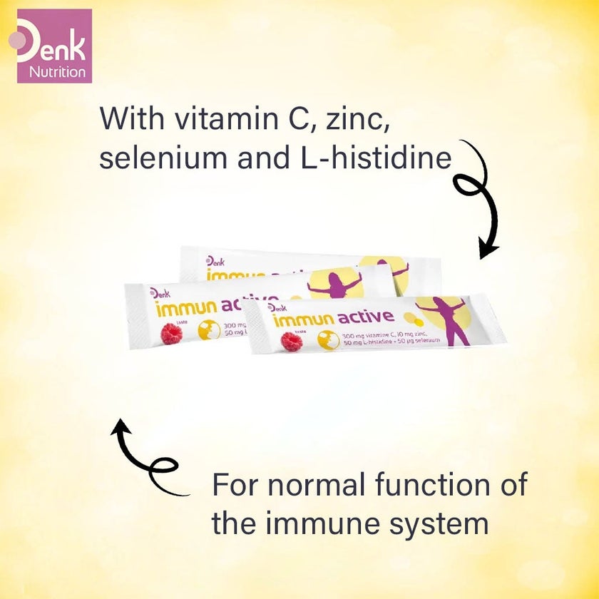 Denk Immun Active Oral Raspberry Sticks, Pack of 20's