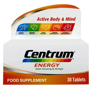 Centrum Energy Multivitamin Supplement Tablets, Pack of 30's
