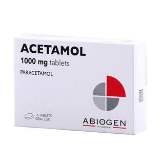 Acetamol 1000mg Tablets, Pack of 16's