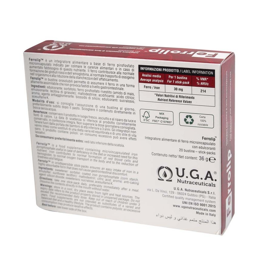 Ferrolip Orodispersible Stick Pack Powder, Pack of 20's