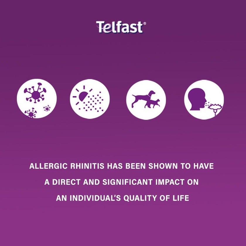 Telfast D 60mg/120mg Extended Release Tablets, Pack of 10's