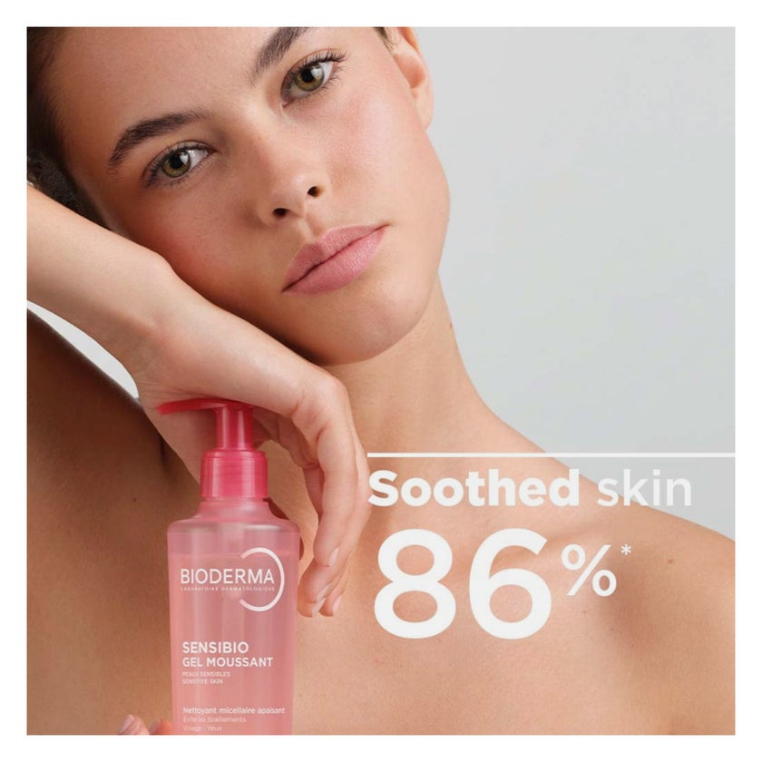Bioderma Sensibio Soothing Micellar Cleansing Foaming Gel For Sensitive Skin 500ml