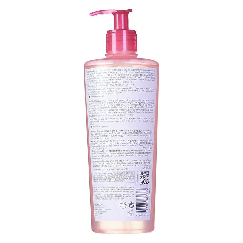 Bioderma Sensibio Soothing Micellar Cleansing Foaming Gel For Sensitive Skin 500ml
