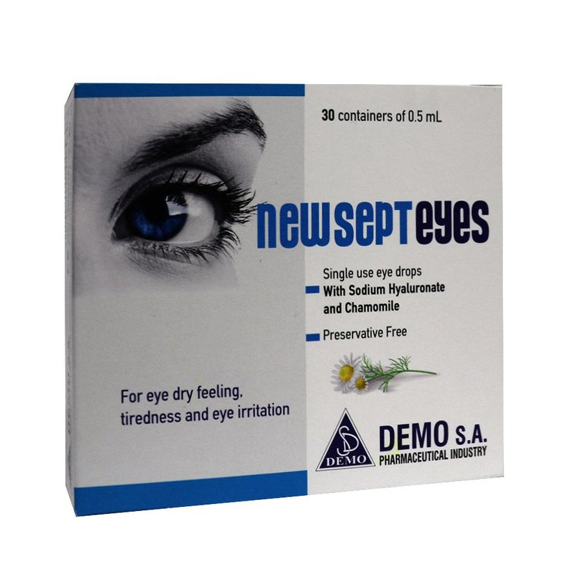 Drop Sept Kapi Newsept Eyes Single Dose Eye Drops 0.5ml, Pack of 30's - myAster