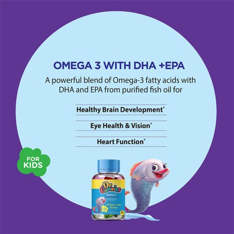 Dr. Gummies Kids Omega 3 With DHA + EPA Gummies 60's