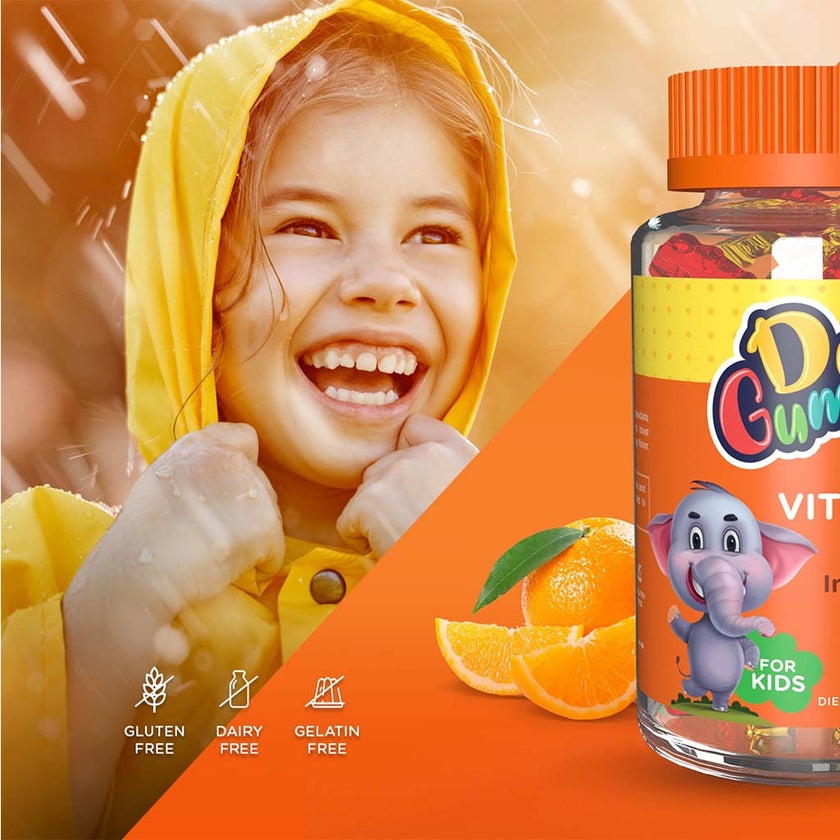 Dr. Gummies Vitamin C Immunity Booster Gummies For Kids, Pack of 60's