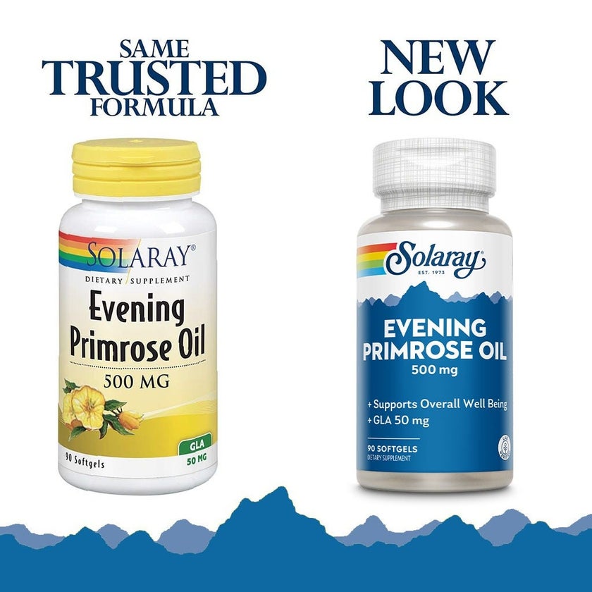 Solaray Evening Primrose Oil 500mg Softgels, Pack of 90's