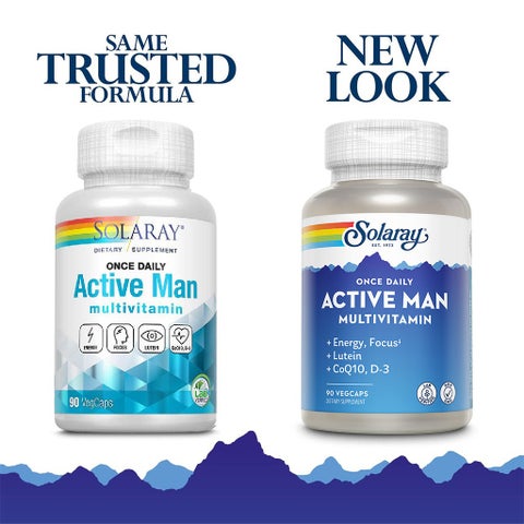 Solaray Once Daily Active Man Multivitamin - 90 Capsules