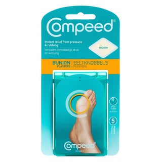 Compeed Hydrocolloid Bunion Plaster Medium, Pack of 5's
