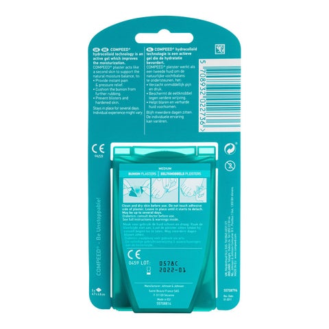Compeed Hydrocolloid Bunion Plaster Medium, Pack of 5's