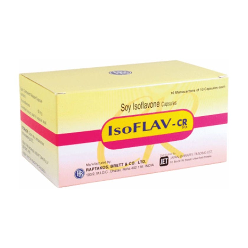 RB IsoFLAV- CR Soy Isoflavone Capsules, Pack of 100's