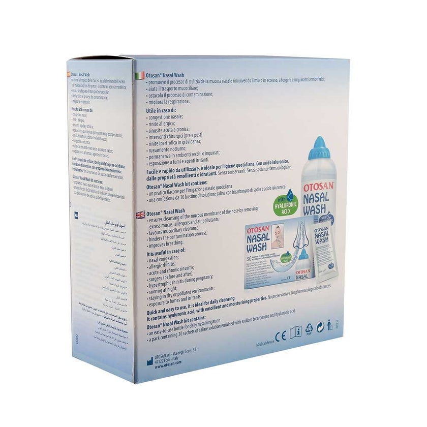 Otosan Nasal Wash Kit 30ml 1's + Sachets, Pack of 30's