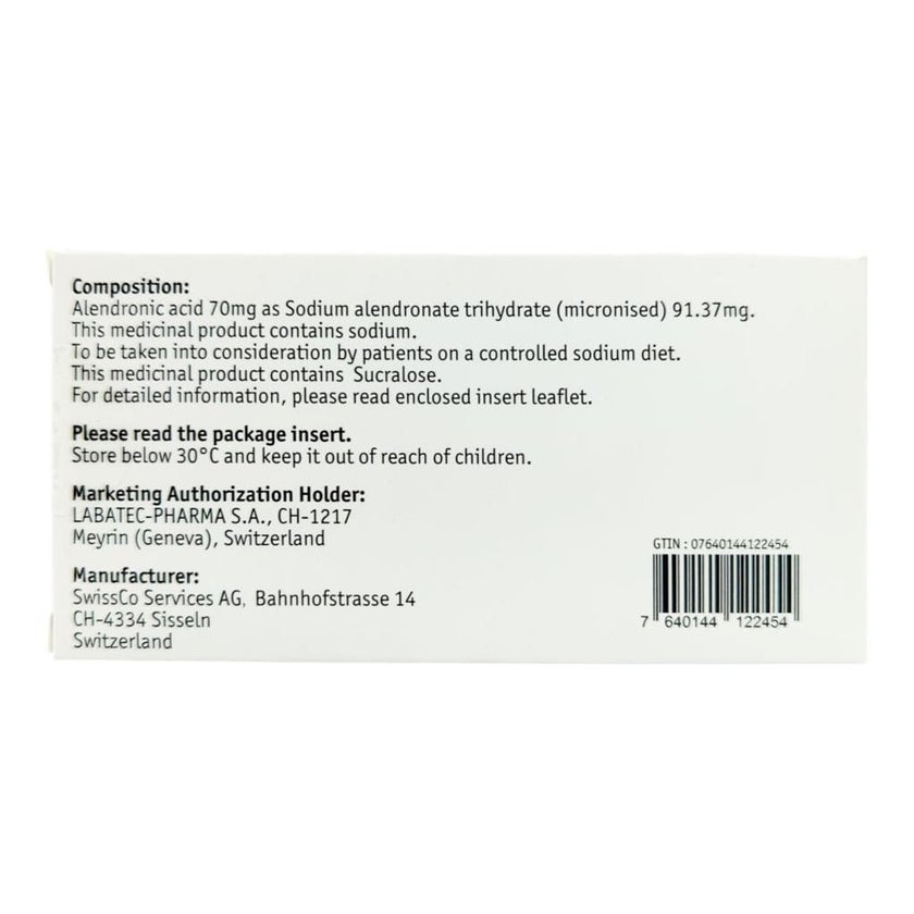 Binosto 70mg Effervescent Tablets, Pack of 4's