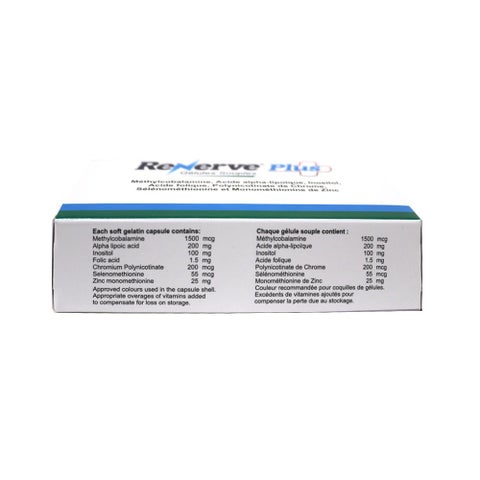 Renerve Plus Vitamin B12 Multivitamin Supplement Capsules With Alpha Lipoic Acid, Pack of 30's