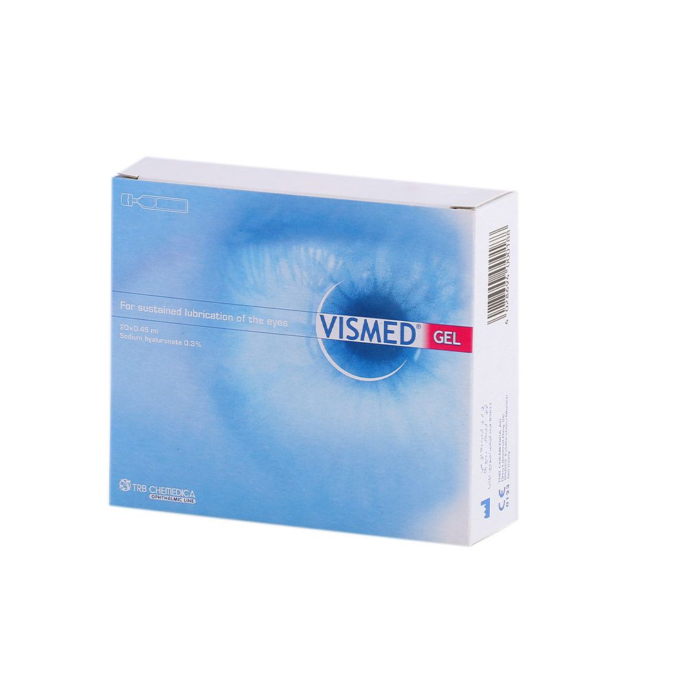 Vis Guard Vismed Gel 0.3% Lubricating Eye Drops Monodose 0.45ml, Pack of 20's ...