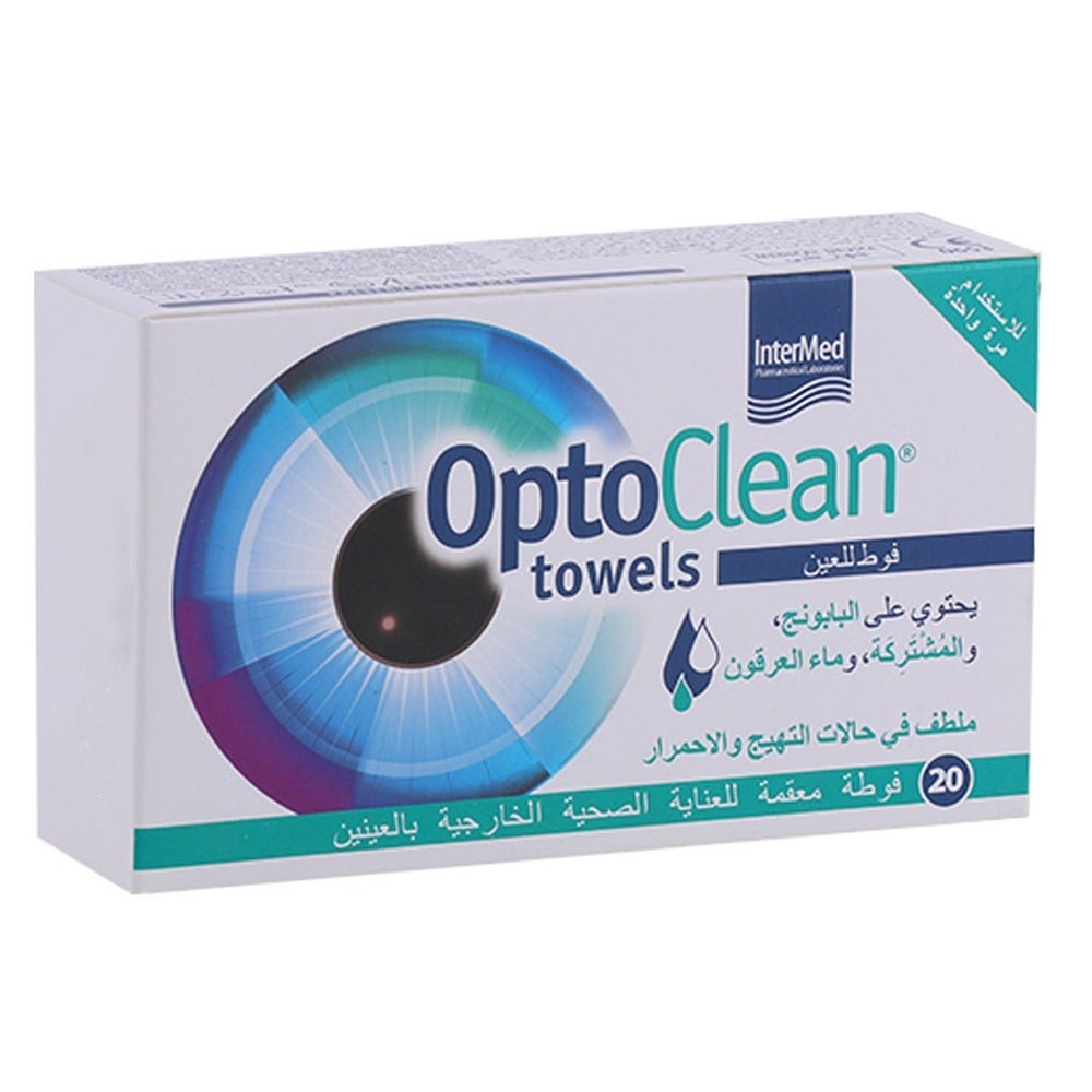 Octa Clean Eye Drop Optoclean Ocular Towel Sachets, Pack of 20's - myAster