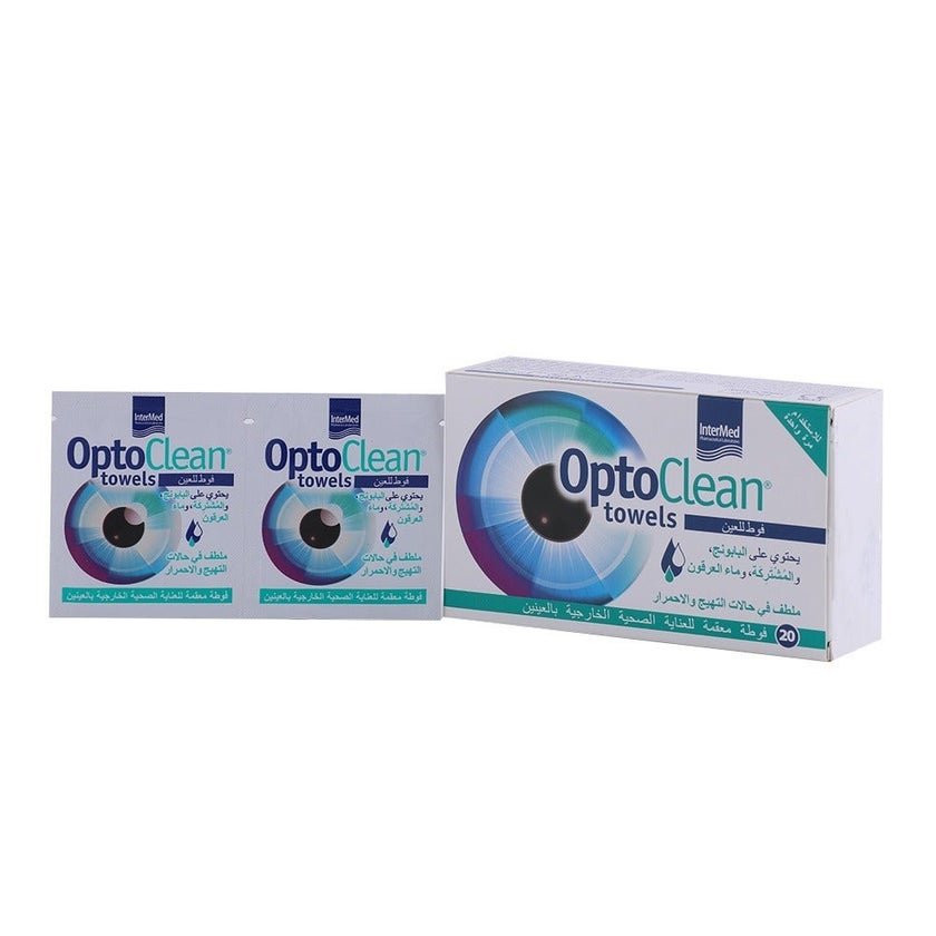 Octa Clean Eye Drop Optoclean Ocular Towel Sachets, Pack of 20's - myAster