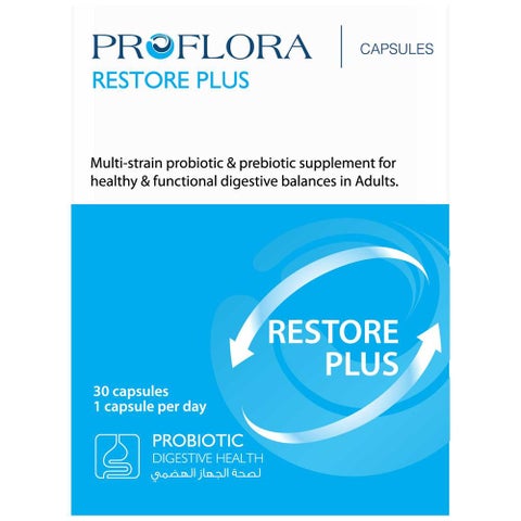 Proflora Restore Plus Adults Capsules, Pack of 30's