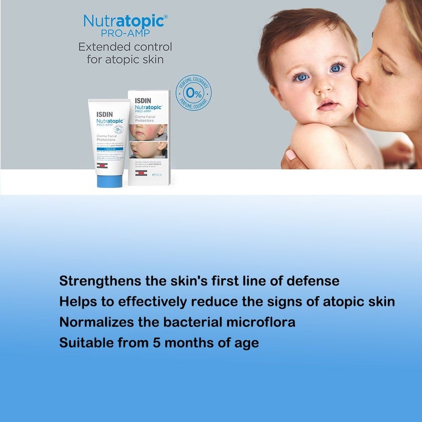 Isdin Nutratopic Pro-AMP Emollient Facial Cream 50ml
