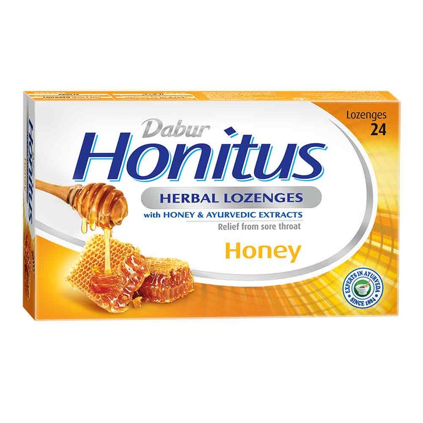 Dabur Honitus Herbal Lozenges Honey, Pack of 24's