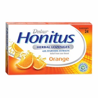 Dabur Honitus Herbal Lozenges Orange, Pack of 24's
