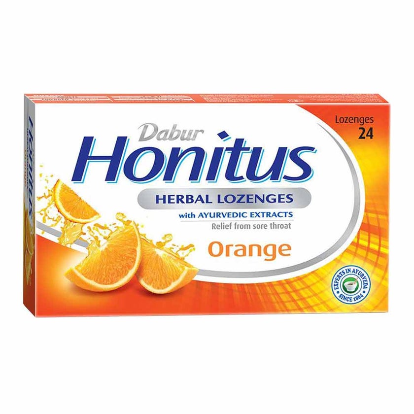 Dabur Honitus Herbal Lozenges Orange, Pack of 24's