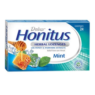 Dabur Honitus Herbal Lozenges Mint, Pack of 24's