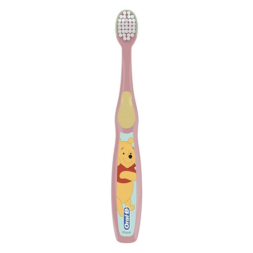 Oral-B Baby Manual Toothbrush Winnie The Pooh, For 0-2 Years Kids, Assorted Color