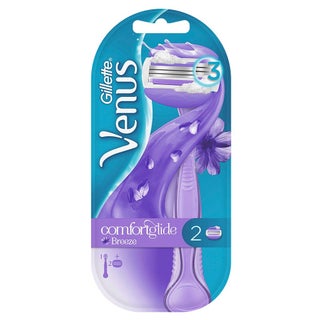 Gillette Venus Comfortglide Breeze Women's Razor, Pack of 1 Handle + 2 Blades