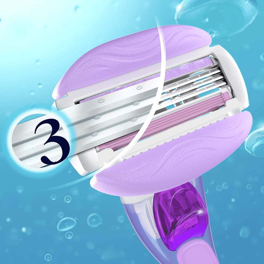 Gillette Venus Comfortglide Breeze Women's Razor, Pack of 1 Handle + 2 Blades