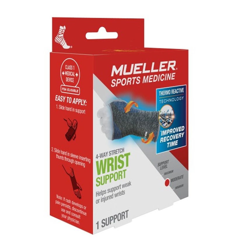Mueller 4-Way Stretch Knit Wrist Support LG/XL 67725